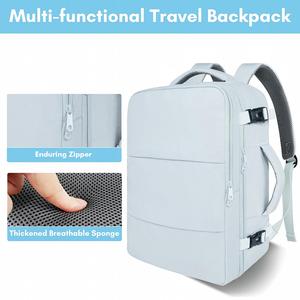 Grand sac à dos de voyage pour ordinateur portable extensible pour femmes, imperméable, sac à dos de travail pour ordinateur portable 17 pouces, sac à dos de randonnée avec compartiment pour chaussures - Product Image 6