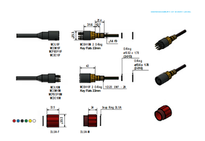 Conector Subacuático Compatible con Subconn MCBH8M de 8 Pines: Conector Macho de Acero Inoxidable IP69K para ROV Marino y Cámara Submarina - Product Image 4