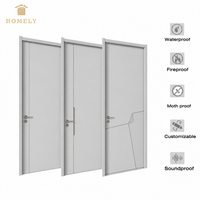 Porte cachée minimaliste, panneaux personnalisables, ignifuges, imperméables, insonorisés pour appartement, villa