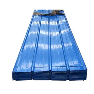 Fournisseur de la Chine Tôle de toiture en acier galvanisé ondulé enduit de couleur zinc Tôles/tuiles en fer de calibre 24 26 29