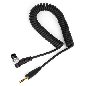 Câble de connexion d'obturateur de caméra enroulé 3.5mm à DC0 prise de connexion de caméra cordon 3.5mm Compatible pour les appareils photo <span class=keywords><strong>Nikon</strong></span> - Product Image 3