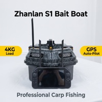 Sonar Zhanlan S1 double fréquence 2D, détecteur de poissons, bateau à appâts vidéo, GPS, télécommande 500m, capacité de charge 3-4kg, pêche à la carpe européenne