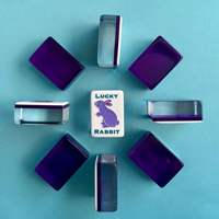Jeu de Mahjong Américain en Acrylique Gravé, 160/166 Tuiles, Portable, Cadeau Ludique Lapin Porte-Bonheur