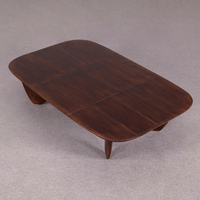 Table basse carrée sculptée en bois de pin massif, style Wabi-Sabi, faite à la main, écologique, de luxe, pour salon, garantie 3 ans