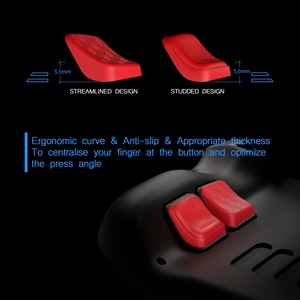 PlayVital Mix Version Passion Red Kit d'amélioration des boutons arrière, kit de protection des boutons pour améliorer la prise en main pour Steam Deck LCD/OLED - Product Image 3