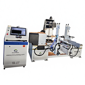 Tour à <span class=keywords><strong>bois</strong></span> CNC 5 axes Mustang MT1203-5A avec moteur 5,5 kW pour la fabrication de pieds de chaise et de meubles - Product Image 1