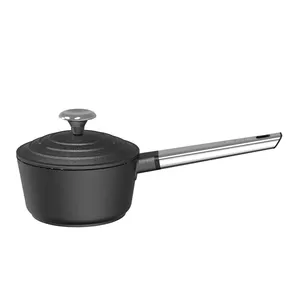 BESCO OEM Nature Plus series Cast Aluminum castalon small 3 cup soup pot non stick stew hot pot S/Slong handle