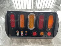 Feu de position latéral universel 12-24V pour camion et remorque, 10 LED, étanche, avec fonction stroboscopique, boîtier ABS chromé ambre