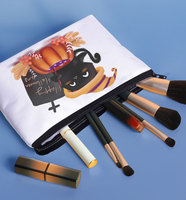 Sac de maquillage anime personnalisé, sac cosmétique durable, pochette de toilette imprimée avec des personnages de dessins animés, organiseur de voyage, fabrication OEM