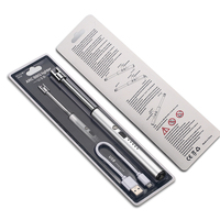 Briquet à arc électrique rechargeable de sécurité avec briquets longs sans flamme à cou flexible pour bougies Grill BBQ Camping