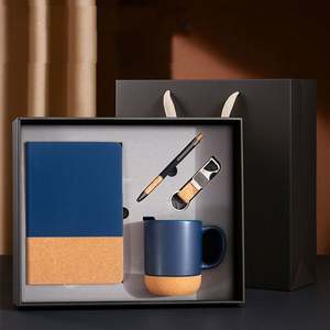 Taza de Cerámica Nórdica Personalizada con Base de Corcho y Fondo de Madera, Regalo Empresarial, Diseño Clásico, Tazas de Café de Cerámica Aisladas - Product Image 3