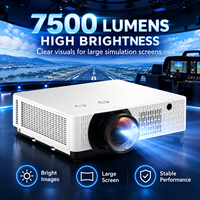 Projecteur de simulation multi-projecteurs 7500 lumens WUXGA 3LCD laser à courte focale pour simulateur de vol