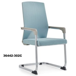 Chaise visiteur à dossier moyen avec maille mobilier de bureau moderne chaise de bureau 36442-302C - Product Image 1