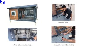 <span class=keywords><strong>2026</strong></span> Yeni Köpek Kulübesi Döner Mama Kabı Büyük Köpek Ahşap Paslanmaz Çelik Modern Tasarım Oturma Odası Su Geçirmez Her Mevsim - Product Image 2