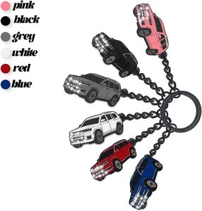 Porte-clés lampe torche personnalisé en forme de voiture, mini lampe LED à pression en PVC+EVA, logo personnalisé, couleur Pantone, souvenir/cadeau - Product Image 3