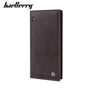 Cartera Larga para Hombre Baellerry, Color Marrón Oscuro, con Múltiples Ranuras para Tarjetas, Cierre de Cremallera, Porta Billetes, para Uso Diario - Product Image 1