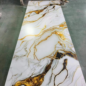 Impermeable UV WPC PVC piedra paneles de pared de mármol de lujo dormitorio Interior decoración del hogar 3mm paneles de madera hoteles uso al aire libre - Product Image 1