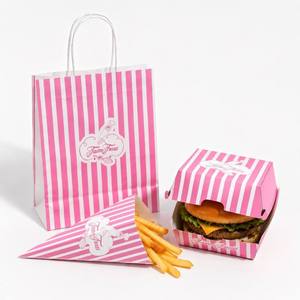Fast Food Packaging Free Sample Takeout Container for Food Grade Paper <b>Burger</b> <b>Box</b> Fried Chicken ENTEN Factory Direct - Product Image 3