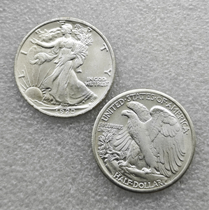 Monete commemorative da mezzo dollaro degli Stati Uniti Walking Liberty del 1920-P, S, D, regali, decorazioni per la casa - Product Image 4