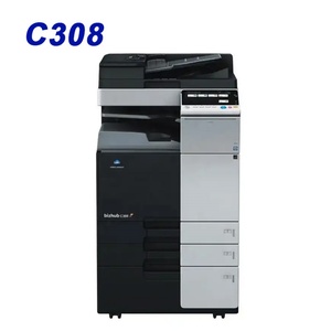 Photocopieur couleur haute vitesse A3 KONICA MINOLTA Bizhub C308 d'occasion JP 20S – Copieurs portables en bois colorés - Product Image 2