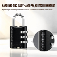 Coffre de rangement extérieur étanche et antirouille avec cadenas à combinaison pour compartiment à bagages et tiroir