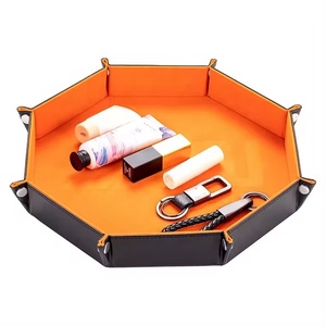 <span class=keywords><strong>Plateau</strong></span> à dés pliable en cuir PU velours doux pour les amateurs <span class=keywords><strong>de</strong></span> jeux <span class=keywords><strong>de</strong></span> société DND - Product Image 5
