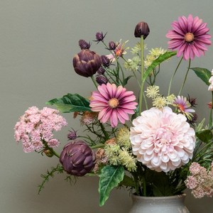 Fleur artificielle en soie, marguerite, chrysanthème champagne, gerbera, pour la décoration <span class=keywords><strong>de</strong></span> la maison et <span class=keywords><strong>de</strong></span> mariage - Product Image 3