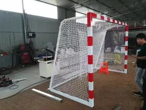 Customized Aluminum Soccer Goals Steel Handball Goal Handball Equipment For Indoor Court Use