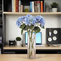 Oh Arts PROMOTION EXCEPTIONNELLE Mini Hortensias Artificiels en Soie pour Décoration de Bureau