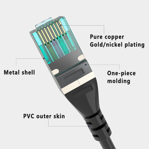 Mạng LAN Cáp CAT6 CAT7 cat8 Ethernet mạng 10Gbps RJ45 cáp đồng Lan cho FTP SFTP cáp thông tin liên lạc - Product Image 2