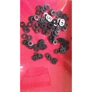 Silicone <b>Washer</b> Flat Plain Surface General Industry Use 10mm Diameter White Color - Product Image 3