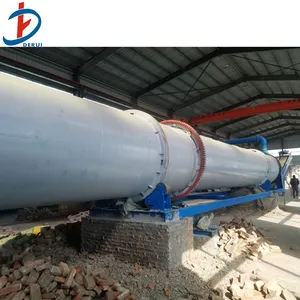 Mineral Drum Dryer Plaster Powder Calciner SS304 Rotary Dryer untuk Bubuk Gipsum