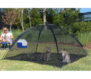 Kingtale Haustierzubehör tragbares faltbares Haustierzelt Hundeshaus Katzenzelt Outdoor Haustier-Ochteckenzelle Großes Raum - Product Image 6