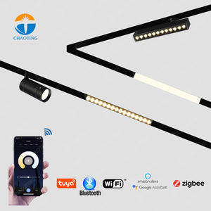 Appareil d'éclairage en aluminium de système de <span class=keywords><strong>Rail</strong></span> de voie de haute qualité adaptateur de 2 fils 7W 9W 10W 18W 27W tracklight de Ceil LED pour l'éclairage de magasin - Product Image 5