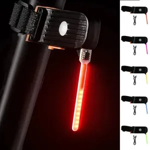 Luz Trasera para Bicicleta, Lámpara Fluida Impermeable, Recargable por USB, LED Intermitente, para Tija de Sillín de Bicicleta de Montaña o Carretera - Product Image 1