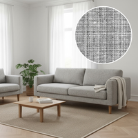 Tissu bouclé texturé de haute qualité, lourd, avec fil coloré tissé, tissu chenille pour canapés modernes, chaises et têtes de lit