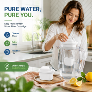 BPA Free Household Water Filter Cartridge Replacement for <b>Kitchen</b> Water Pitcher Jug Purifier System - Product Image 1