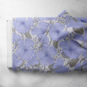 Tessuto Leggero in Cotone Cardato con Stampa Digitale Floreale Personalizzata London, Popeline <span class=keywords><strong>100</strong></span>% Cotone Traspirante per Abbigliamento Bambini e Bambine - Product Image 6