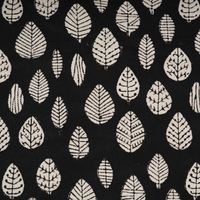 Housse de coussin style ferme à motifs imprimés, motif feuilles noir et blanc, housse de coussin décorative, matériaux et tailles personnalisables