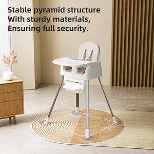 Silla de Comer para Bebés de 1 a 5 Años, Ajustable en Altura, con Marco de Plástico y Material de Algodón, Segura, Precio Bajo al por Mayor de Trend Factory, con Certificación CCC/EN71 - Product Image 4