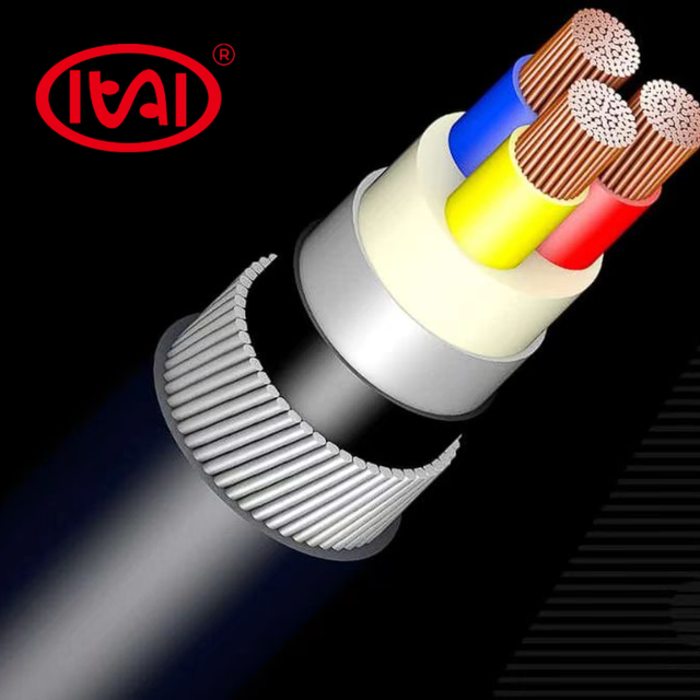 1kv Low Voltage Power Distribution Cable Copper Conductor Multi-Core XLPE PVC Sheath Steel Wire Armoured YJV ISO9001/CCC/CE