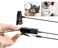 Microphone Lavalier Professionnel à Condensateur R933S, Filaire, Métallique, 3,5 mm, Anti-bruit, Omnidirectionnel, Léger
