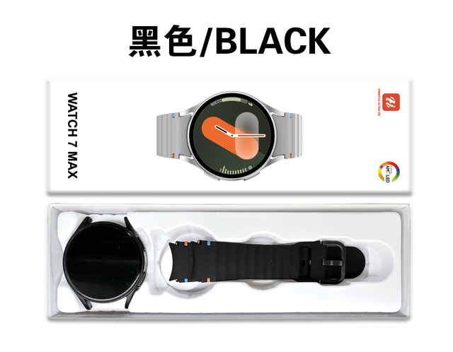 Watch7 Max AMOLED Smartwatch for Calling Heart Rate Blood Oxygen Sleep Monitoring Message Reminder Sports Silicone IOS Titanium