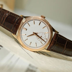 Reloj clásico elegante para mujer con placa trasera transparente automática, correa de cuero genuino 5A, reloj de lujo 6119 - Product Image 6