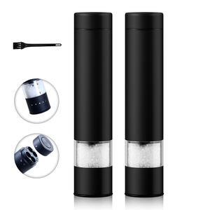 One Hand Operation Handheld Slim Rechargeable Spice Mill Food-grade Stainless Steel Battery Operated <b>Pepper</b> BSCI Factory - Product Image 1