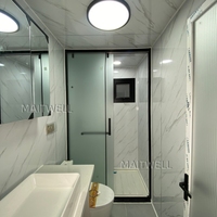 Casa Contenedor de Acero Galvanizado Expandible de Doble Ala, Personalizada, de 20 pies o 40 pies, Plegable, Villa Familiar de Lujo con Dos Dormitorios