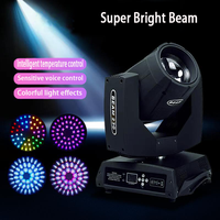 2PCS 230W Moving Head Beam Light avec DMX512 Lyre Stage Effect Lighting Equipment Spotlight for Concert Party DJ Disco Wedding