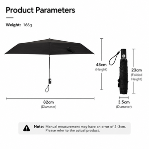 Wholesale Sun Rain Mini Pocket Automatic Open Lightweight 166g Carbon Fiber Rib UPF50 UV Protection Folding <b>Umbrella</b> With Logo - Product Image 2