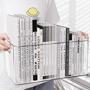 Hiện Đại Máy Tính Để Bàn Lưu Trữ Hộp Trong Suốt <span class=keywords><strong>Acrylic</strong></span> Vật Nuôi Nhôm Cho Ký Túc Xá Bàn Văn Phòng Phẩm Cuốn Sách Tổ Chức Văn Phòng Tập Tin Giỏ - Product Image 1