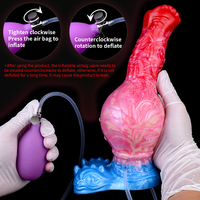 Livraison directe NNSX gode gonflable en silicone éjacule énorme cheval godemichet Anal éjaculation pénis grand jouet sexuel gonflable pour adulte